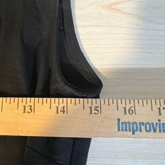 Elizabeth & Nicole Small Black Button Sleeveless Dress Demure Classy Secretary  - Picture 8 of 10